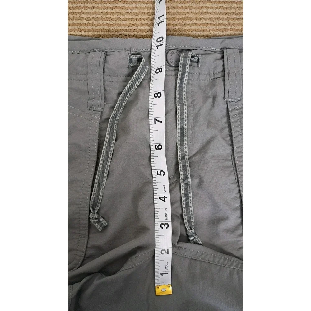 The North Face Horizon Tempest Gray Nylon Hiking Pants Roll Tap Women's Size 10